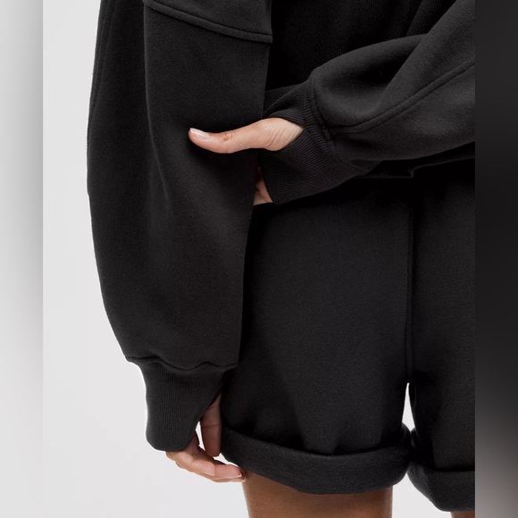 Lululemon Scuba Oversized Full-Zip Hoodie - Black Size M/L (has a few holes) - Picture 6 of 16